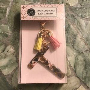 “T” Monogram Keychain by Modern Expressions